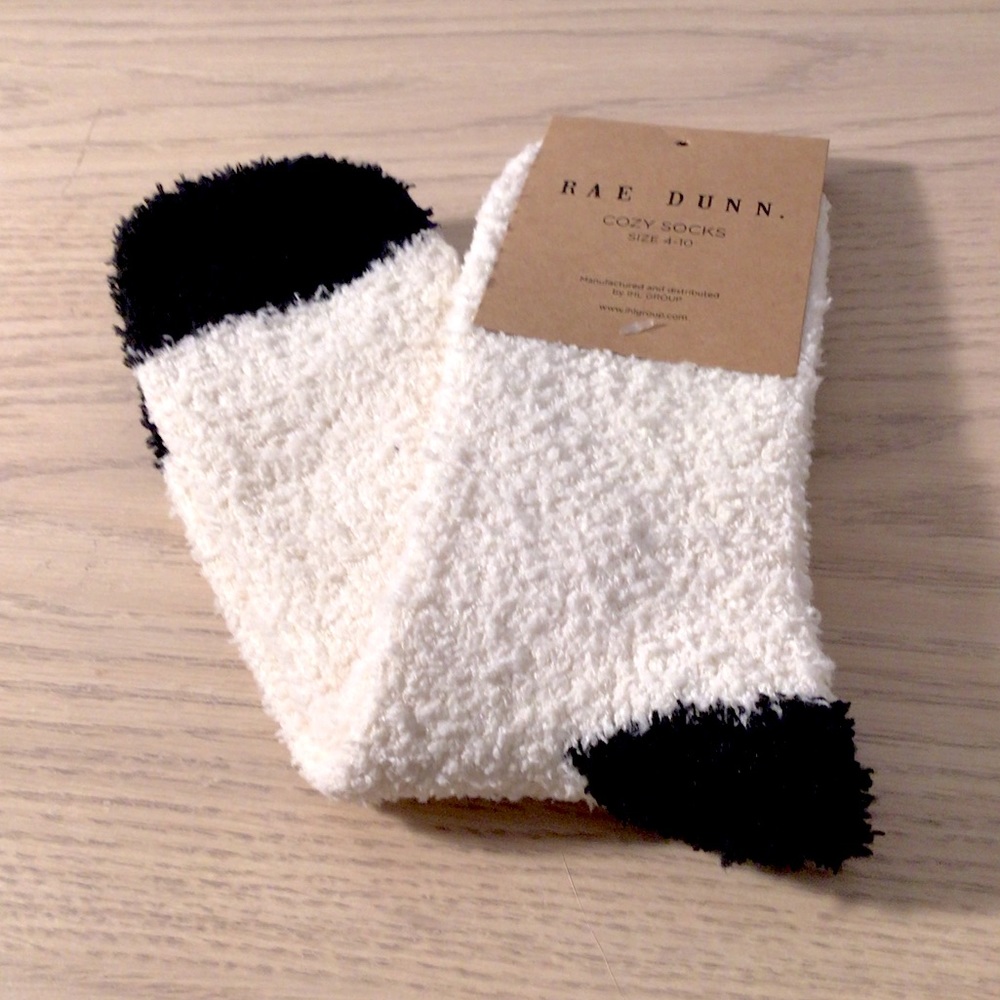 Rae Dunn Fuzzy Socks